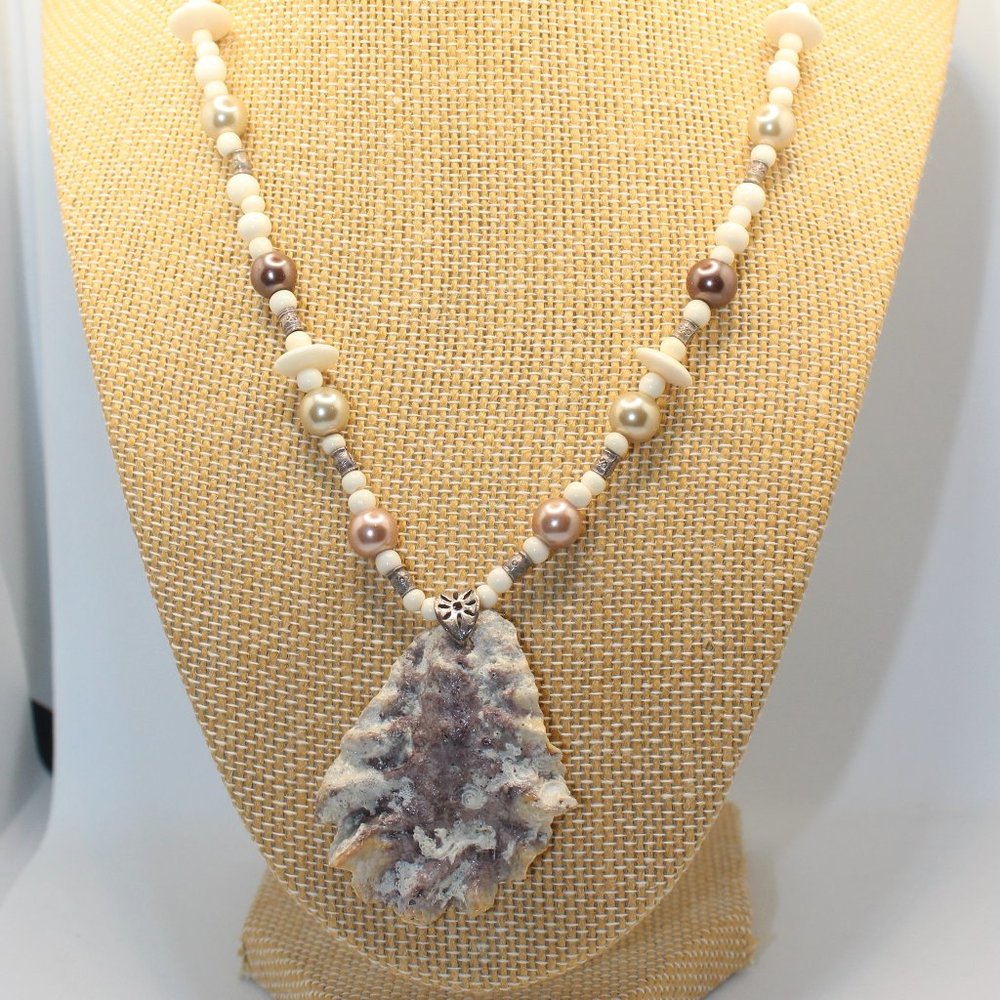 Shell and Bone Handmade Necklace